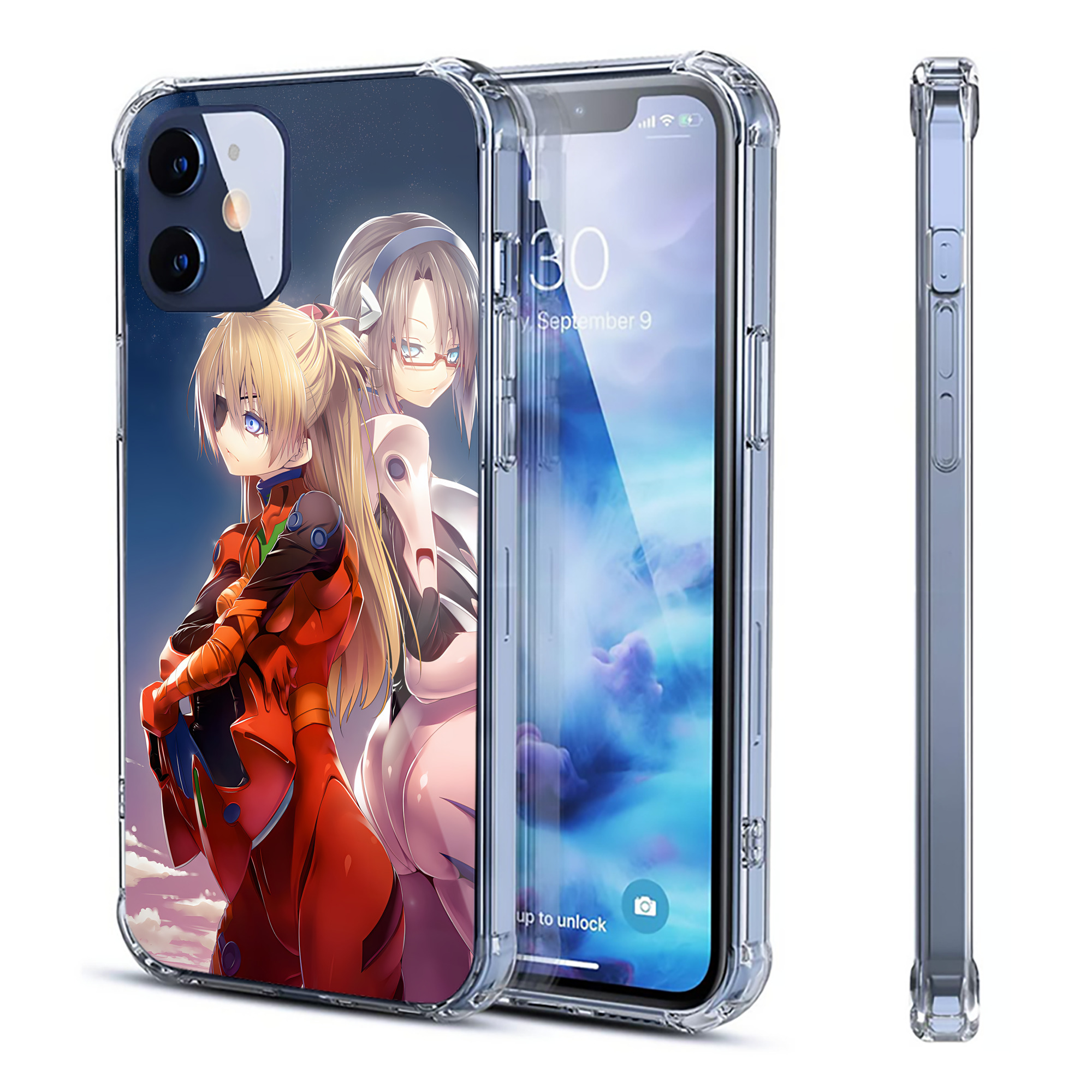 （画像用） EVA 新世紀エヴァンゲリオン 【iPhone 12シリーズ対応】透明スマホケース（クリアソフトケース）